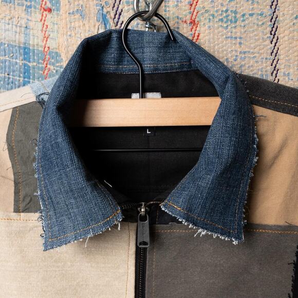 Upcycled patchwork carhartt chore jacket - Picture 4 of 7